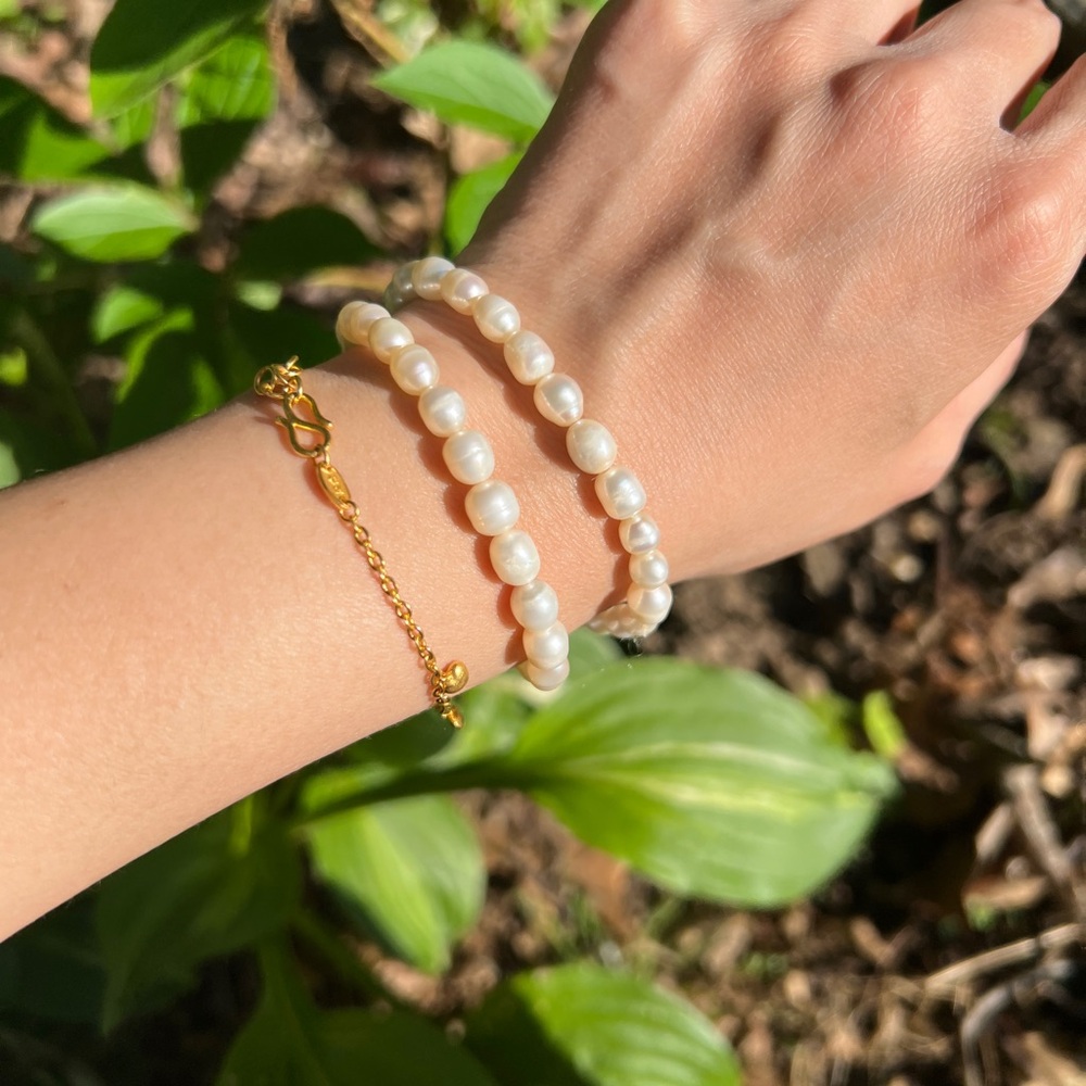 natural pearl bracelet。